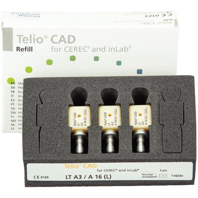 Telio® CAD Abutment Blocks for CEREC® – A16, 3/Pkg
