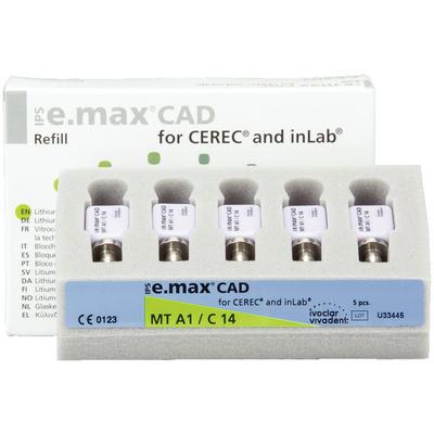 IPS e.max® CAD MT (Medium Translucency) Blocks – C14, 5/Pkg