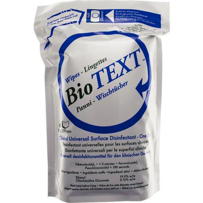 BioTEXT™ Surface Disinfectant Wipes – Refill, 100 Wipes/Pouch, 8 Pouches/Pkg