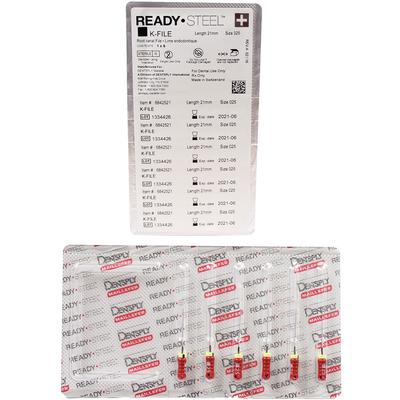 READY•STEEL™ K-Files – Stainless Steel, Sterile, 6/Pkg
