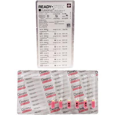 READY•STEEL™ Senseus® FlexoFile® Files – Stainless Steel, Sterile, 6/Pkg