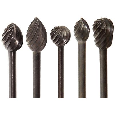 Tungsten Steel Acrylic Trimming Burs, 12/Pkg