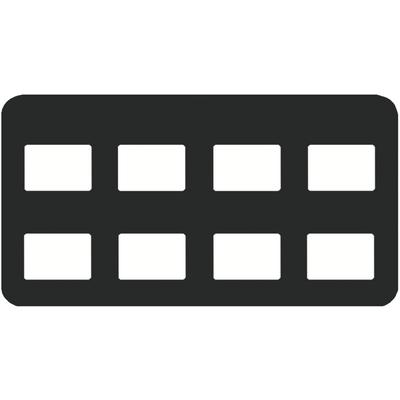 AdaMount® Standard Tab Style Mounts, 100/Pkg