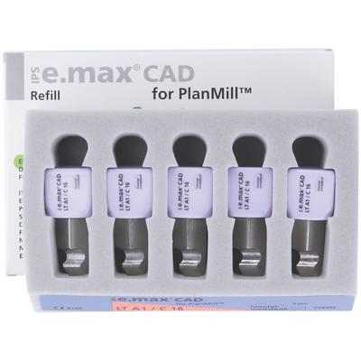 IPS e.max® CAD PlanMill™ Blocks - LT (Low Translucency), C16, 5/Pkg
