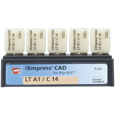 IPS Empress® CAD PlanMill™ Blocks - LT (Low Translucency), C14, 5/Pkg