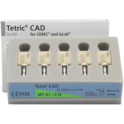 Tetric® CAD for CEREC/inLab Blocks – MT (Medium Translucency), 5/Pkg