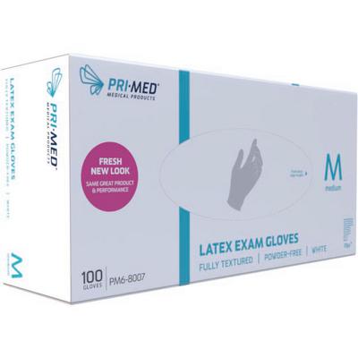 PRI·MED® Flex™ Latex Exam Gloves – Powder Free, White, 100/Pkg