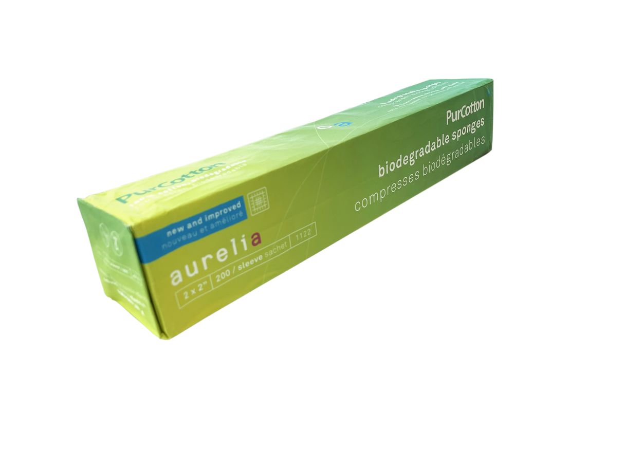 Aurelia PurCotton Gauze - Biodegradable Nonwoven Sponges