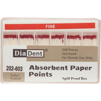 Absorbent Paper Points – Spill-Proof Box, Accessory Sizes, 200/Box - 3Z Dental (6098386944192)
