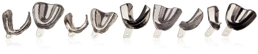 COE® Impression Trays – Stainless Steel Full Set, Solid, 8/Pkg