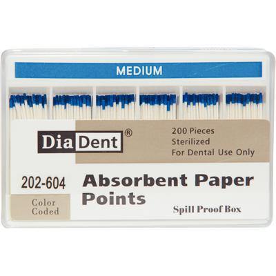 Absorbent Paper Points – Spill-Proof Box, Accessory Sizes, 200/Box - 3Z Dental (6098386944192)