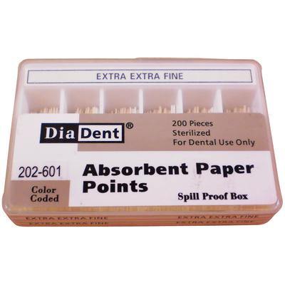 Absorbent Paper Points – Spill-Proof Box, Accessory Sizes, 200/Box - 3Z Dental (6098386944192)