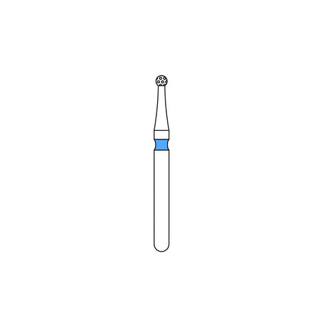 Priva Rotary Diamond Burs - Round - 5/Pk