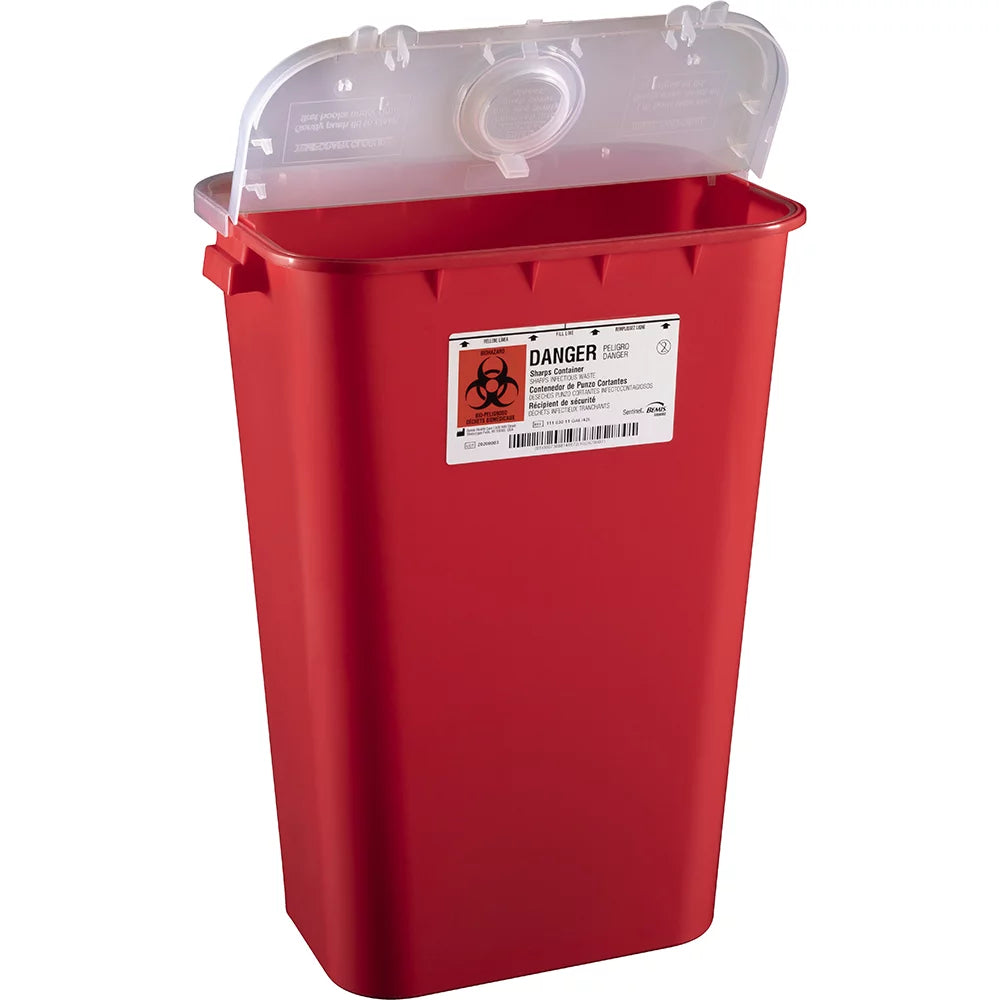 Sentinel™ Sharps Container, 11 Gallon | High-Capacity Biohazard Waste ...