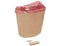 Handi-Hopper Waste Receptacle with Mounting Brackets, Beige