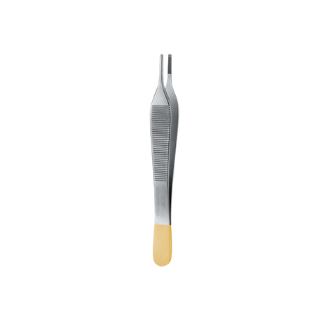 Adson Brown Grasping Forcep, 3x4 Teeth, Tungsten Carbide, 12CM