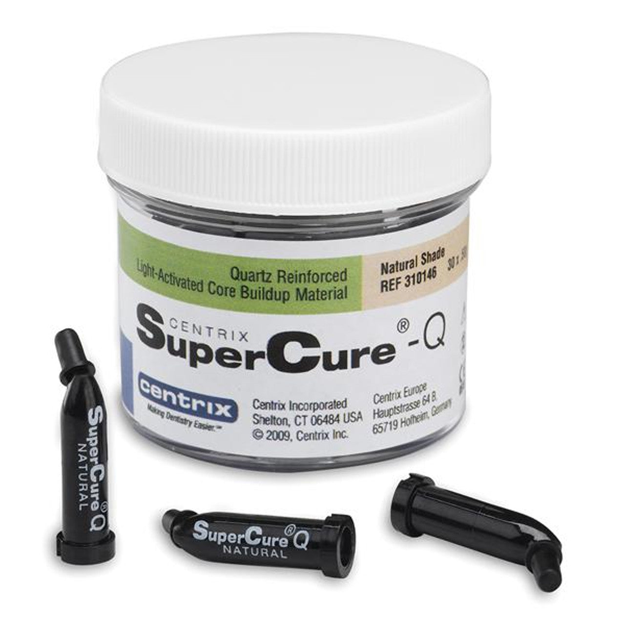 SuperCure®-Q Light-Activated Core Build-Up Material – 0.50 g Tips