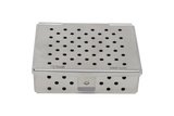 Sterilization Cassette for Clamps, Small Parts & Handpieces, With Silicone Mat - 80x60x25, Non Detachable
