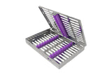 Sterilization Cassette for 10 Instruments - 180x130x22, W/O Lock, Non Detatchable