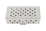 Sterilization Cassette for Clamps, Small Parts & Handpieces, With Silicone Mat - 80x40x20, Non Detachable