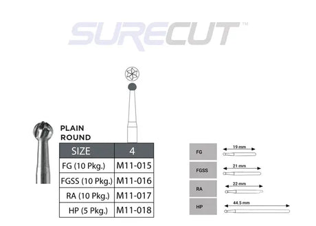SureCut Carbide Burs