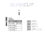 SureCut, Carbide, Plain Fissue Burs