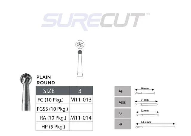 SureCut Carbide Burs