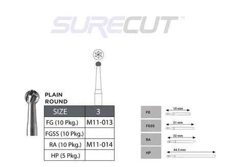 SureCut Carbide Burs