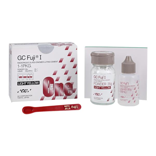 GC Fuji I Glass Ionomer Luting Cement 1:1 Kit Light Yellow