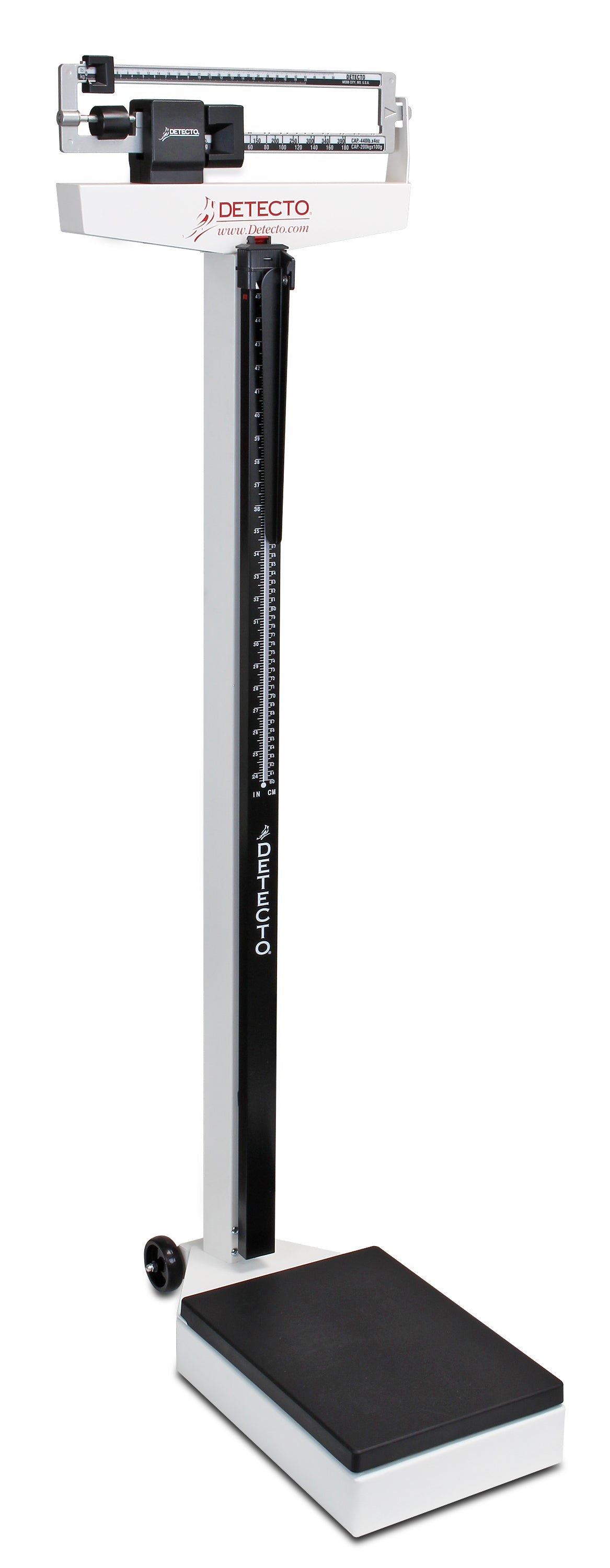 Mechanical Weigh Beam Eye Level Physician Scale with Height Rod, W10.5" X L14.5"