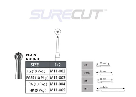 SureCut Carbide Burs