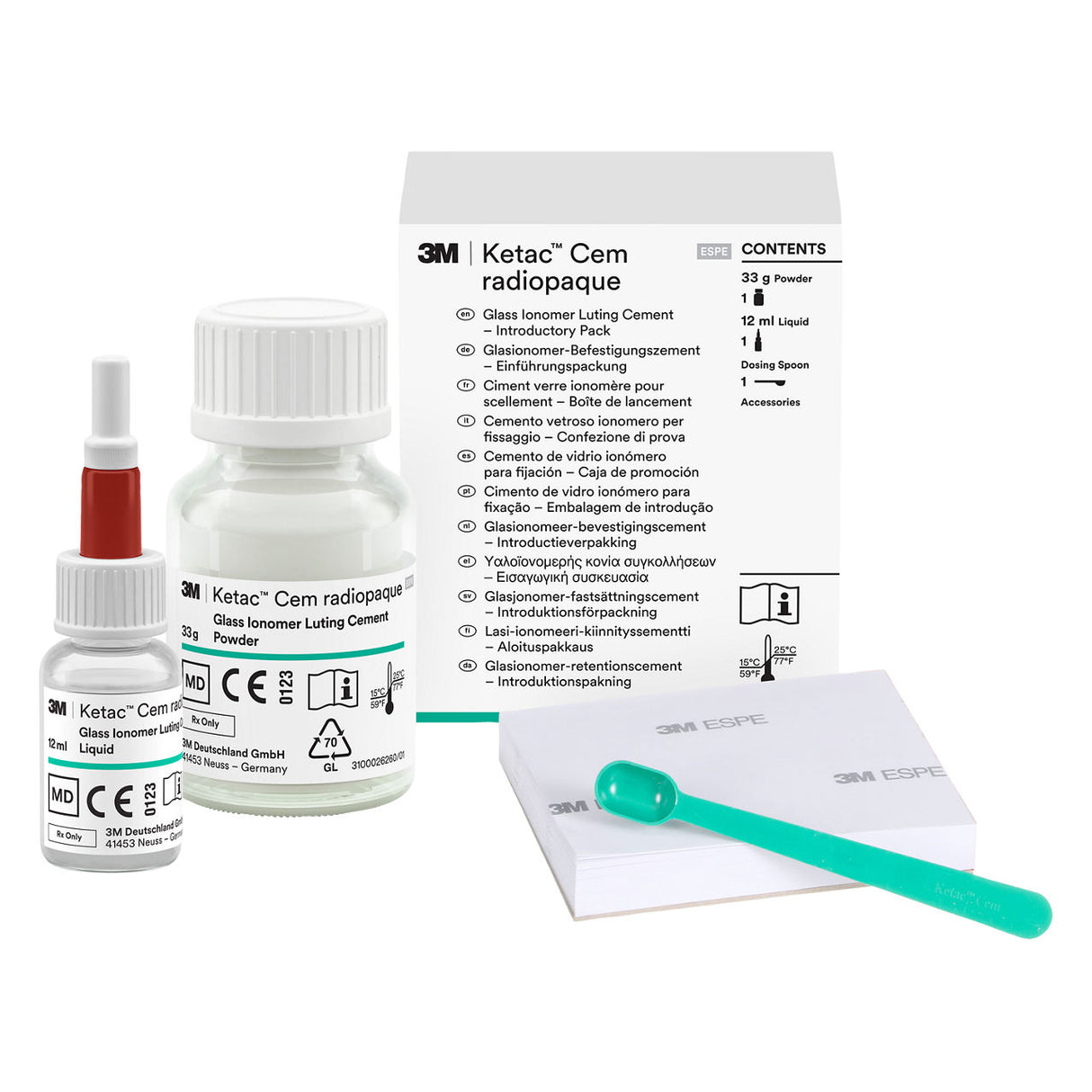 Ketac™ Cem Radiopaque Permanent Glass Ionomer Luting Cement Triple Package