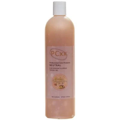 PCxx™ 2.0% Sodium Fluoride Neutral Gel, 16.6 oz Bottle - Mocha Cappuccino | EXP - 07/2025