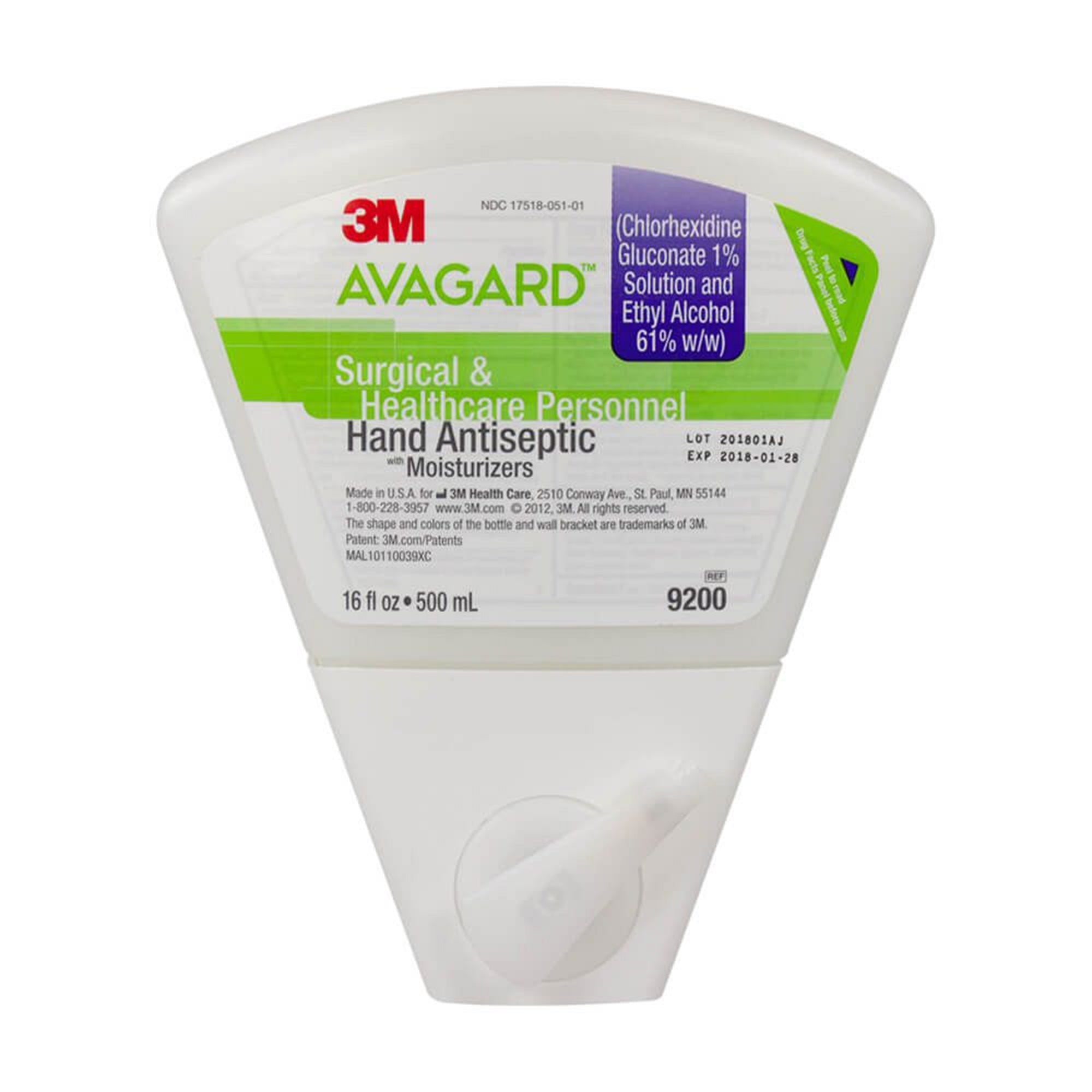 3M™ Avagard Surgical Hand Antiseptic with Moisturizers, 500 mL