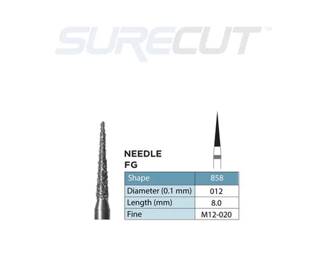 SureCut, Diamond Burs FG - 10/Pk