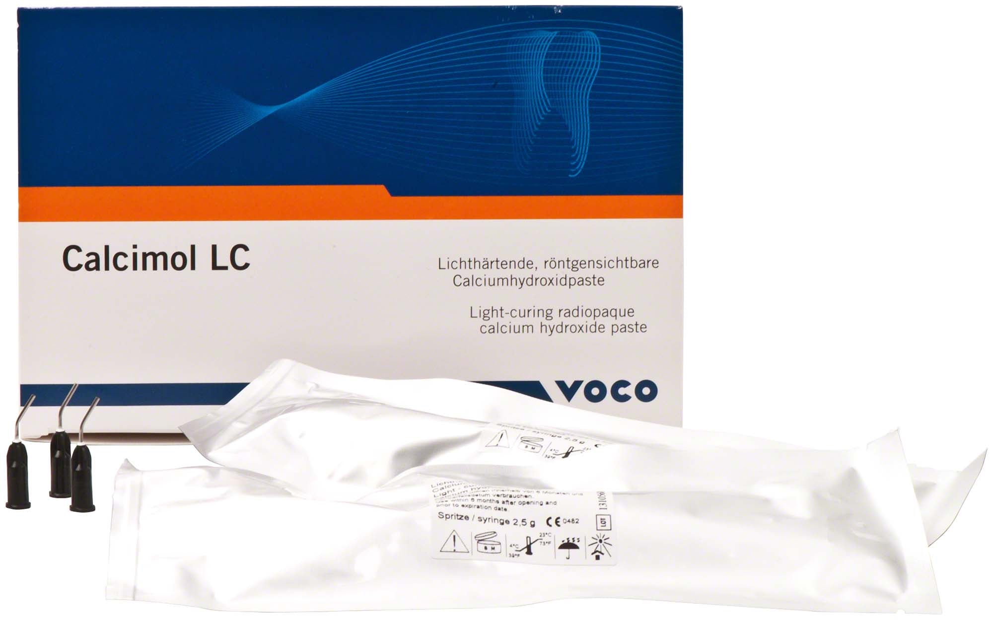Calcimol LC Calcium Hydroxide Paste – 2.5g Syringe | Light-Curing