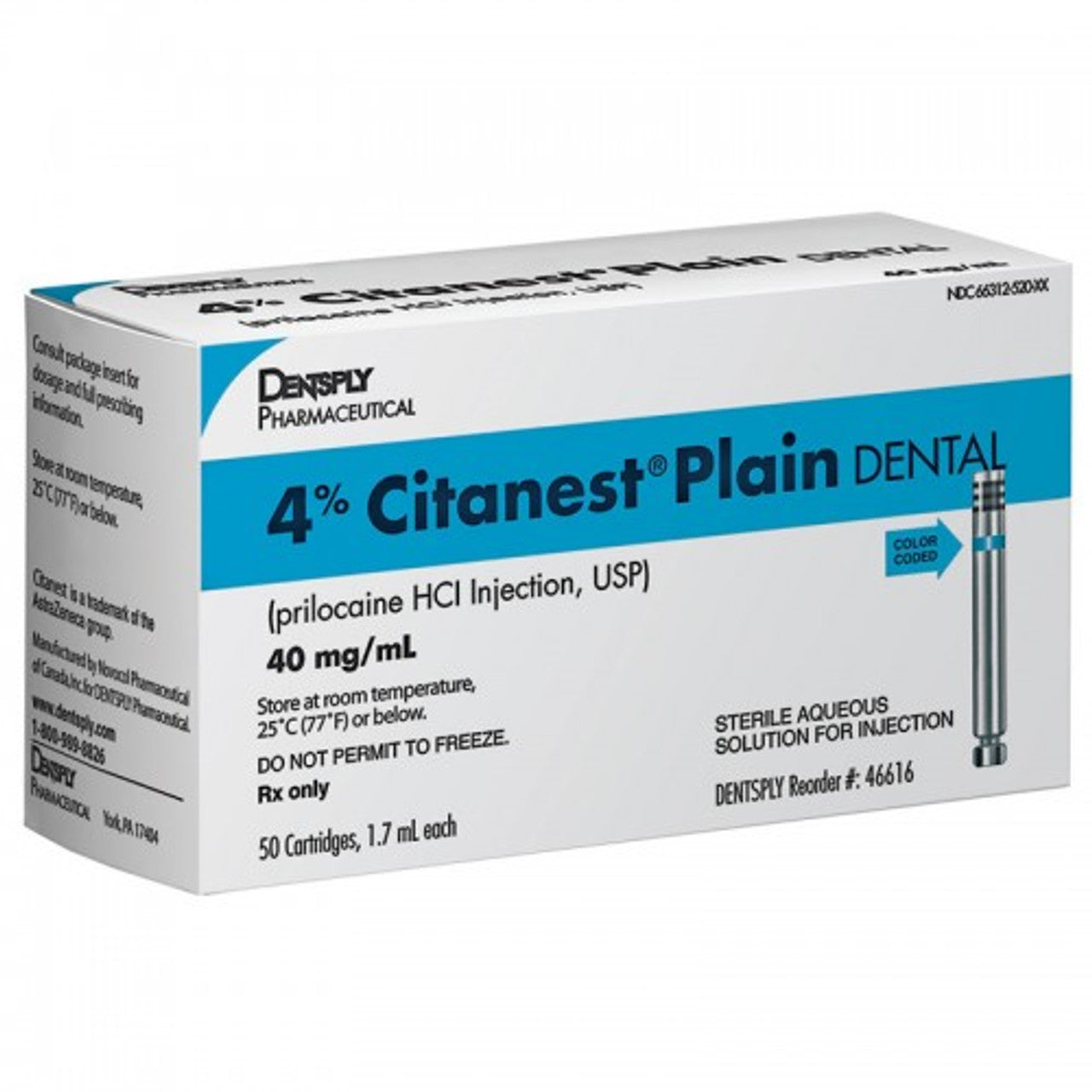 Citanest® 4% Injectable Anesthetics – 50/Box | Fast-Acting and