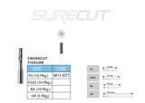 SureCut, Carbide, Crosscut Fissure Burs