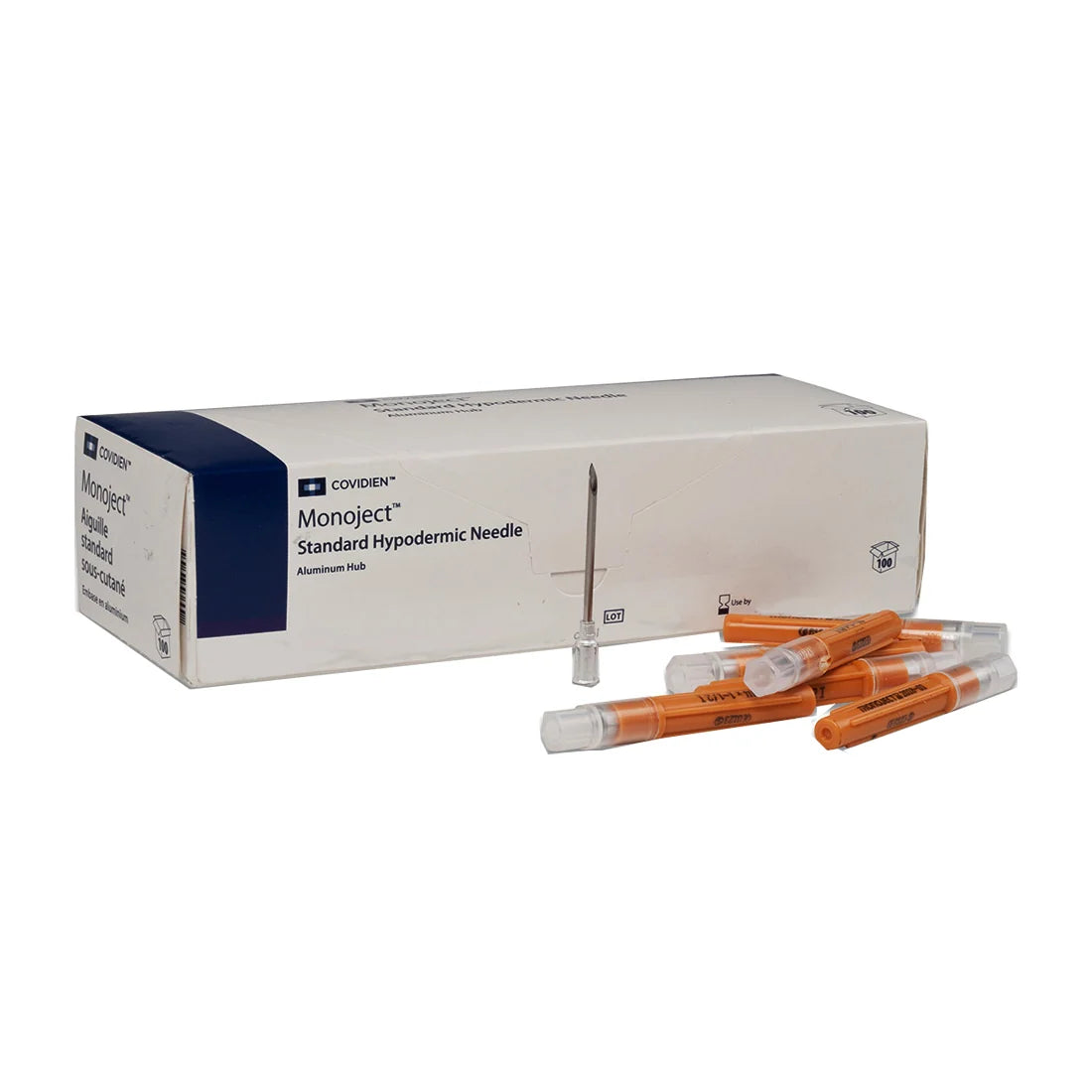Monoject™ Standard Hypodermic Needles, Rigid Pack With Aluminum Hub - A Bevel |  Yellow - 27 GA - 1-1/4" | EXP - 10/2026 | Clearance