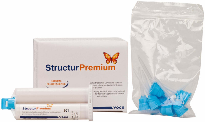 Structur Premium Temporary Crown and Bridge Material with Mixing Tips, Refill