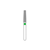 Priva Rotary Diamond Burs -  Flat End Taper  - 5/Pk