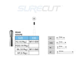 SureCut, Carbide, Pear Burs
