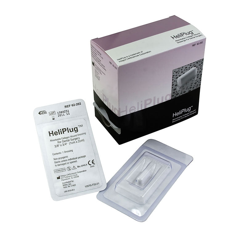 HeliPLUG® Collagen Wound Dressing – 3/8" x 3/4", 10/ Box