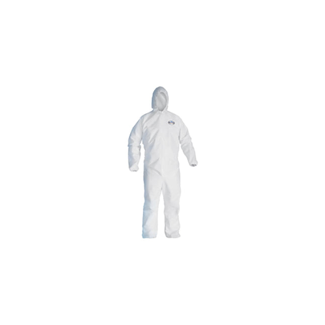 KLEENGUARD® A20 Particle Protection Coverall, Zipper Front, Hood, White