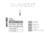 SureCut, Carbide, Plain Fissue Burs