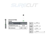 SureCut, Carbide, Excavating Bur RA - 5/Pk