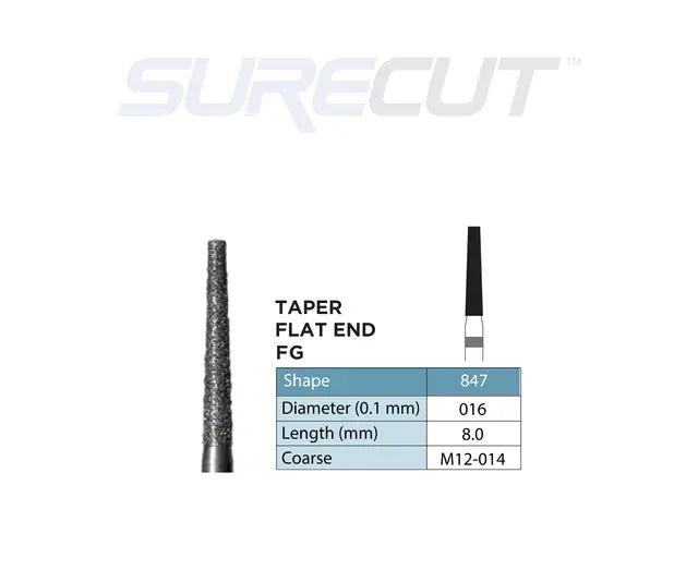 SureCut, Diamond Burs FG - 10/Pk