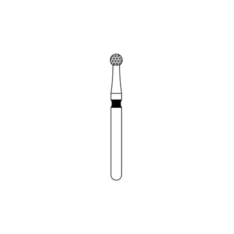 Priva Rotary Diamond Burs - Round - 5/Pk