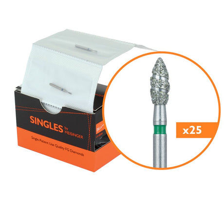 Singles Disposable Diamonds – FG, Football, 25/Pkg