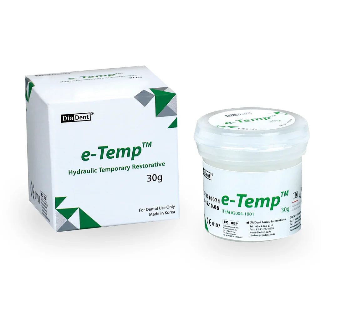 e-Temp™ Hydraulic Temporary Restorative – 30 g Jar - EXP - 06/2025